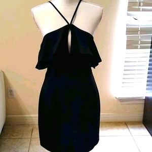 BCBG Sexy peep-hole Black cocktail dress